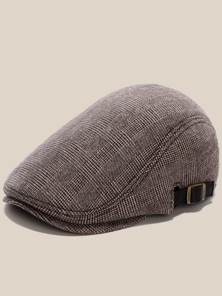 Wool Blend Tweed Newsboy Cap